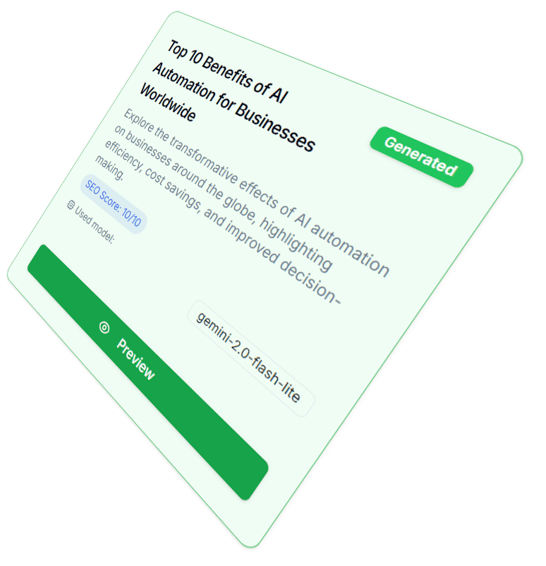 Automated content generation